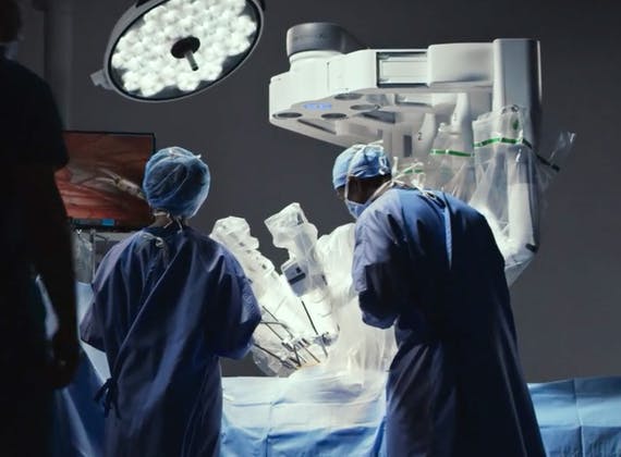 da Vinci robotic-assisted surgical equipment