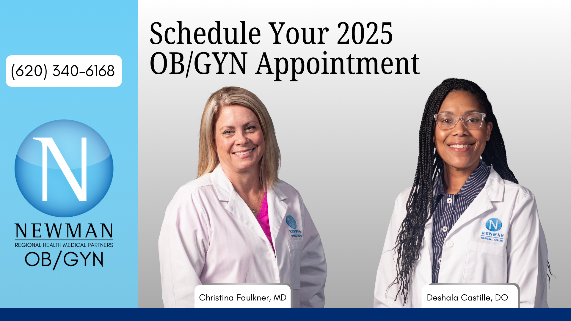 Schedule your 2025 OB/GYN appointment with Dr Faulkner or Dr Castille